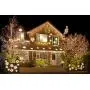 DecoBrite Incandescent Icicle Lights 13 ft 300 ct Multicolor - White Wire, Indoor/Outdoor Christmas Lights