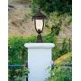 Bellagio Post Light Veranda Bronze 21'' Hammered Glass for Deck Porch Yard Patio - John Timberland