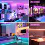 65.6FT/20M LED Lights for Bedroom, 5050 RGB LED Strip Lights with Bluetooth Controller, Sync to Music LED Light Color Changing LED Strip Lights, 23 Keys Remote LED Lights for Bedroom Home Party