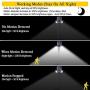 Motion Sensor Solar Light Outdoor, Dusk to Dawn Wireless Security LED Flood Light, 6000K Very Bright, Solar Powered Landscape spot Lights Waterproof for Garden/Driveway/Porch, EMANER (1-Pack)