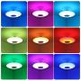 IYUNXI 24W Music Ceiling Light with Bluetooth Speaker 9 Inches 6500K 110V RGB Multicolor Changing Remote Control 1400LM Sound Music Ceiling Light Fixture Light Bulb for Bedroom