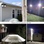 LEPOWER 20W LED Flood Light Outdoor, 1600lm Super Bright Work Light, 100W Halogen Bulb Equivalent, IP66 Waterproof Outdoor Landscape Floodlight with Plug, 6000K, Outdoor Led Lights(2 Pack)