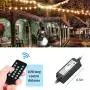 Outdoor Dimmer for String Lights, Bomcosy 240 Watts Wireless Remote Control Plug-in Dimmer 50Ft Distance, Multifunctional Dimmer for LED String Lights and Incandescent String Lights, 3 Prong Plug