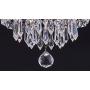 Smart Lighting-Shupregu 3-Light Modern Crystal Chandelier, Flush Mount Crystal Ceiling Light, Chrome Finish Pendent Light for Hallway, Bedroom, Kitchen, Dimmer LED Bulbs Not Included
