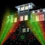 Laser Christmas ProjectorLights Outdoor Waterproof Projector Lights Garden Christmas Lights Star Show with Christmas Decorative Pattern Sand Remote Control for Indoor Outdoor GardenPatio Wall