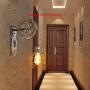 PUZHI HOME Industrial Wall Sconce Pulley Wall Lamp 1-Light Wall Light Fixtures for Indoor Lighting Bathroom Kitchen Living Room -Bronze Finished