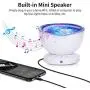 Ocean Wave Projector, GRDE 2020 Newest 12 LED Remote Control Night Light Lamp with Timer 8 Lighting Modes Light Show LED Night Light Projector Lamp for Baby Kids Adults Room Decor Bedroom Living Room