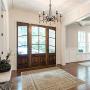 LALUZ Rustic French Country Chandelier Large Farmhouse Light Fixture with Wood Drops for Dining & Living Rooms, Bedrooms and Foyer