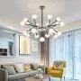 Sputnik Molecule Chandelier Lighting 21 Lights Nordic Branch Pendant Light Vintage Industrial Kitchen Dining Room Ceiling Light Fixture for Hallway Home