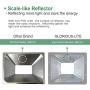 50W LED Flood Light Outdoor 2Pack, 4000 LM Super Bright Work Light GLORIOUS-LITE, Equiv 300W Halogen, IP66 Waterproof, 59inch Wire with Plug, 6500K White Light, for Garage, Garden, Lawn and Yard