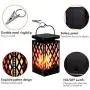 Solar Lanterns-Sunklly Hanging solar lights color changing & fixed 9 Modes Waterproof Hanging Lanterns Outdoor Dancing Lights Flickering Flame Lanterns Decoration for Garden Patio Yard Pathway(2 PACK)