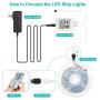 Ellercy Led Strip Lights 16.4ft,5050 RGB Light Strips Kit with Keys Remote