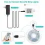 Ellercy Led Strip Lights 16.4ft,5050 RGB Light Strips Kit with Keys Remote
