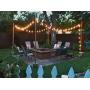 Banord 2 Pack 48FT LED Outdoor String Lights, Commercial Grade Porch Lights Heavy Duty Hanging Lights with 2W S14 Dimmable Shatterproof Bulbs for Backyard Patio Party