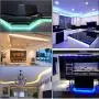 LED Strip Lights for Bedroom, YORMICK 32.8 Feet 300-LED SMD 5050 Waterproof Flexible RGB Strip Lights with 44 Keys IR Remote for Ceiling Bar Counter Cabinet Lighting Decoration