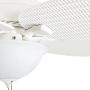 Honeywell 50508-01 Palm Island 52-Inch Tropical Ceiling Fan with Cased White Bowl Light, Five Palm Leaf/Wicker Blades, Indoor/Outdoor, White