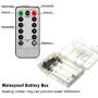 ZOUTOG Battery Operated String Lights, 33ft/10m 100 LED Bulb Warm White Globe String Lights with Remote Controller, Decorative Timer Fairy Light for Christmas/Wedding/Party Indoor and Outdoor