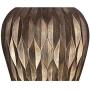 Buckhead Modern Table Lamp Bronze Geometric Pattern Urn Tapered Drum Shade for Living Room Family Bedroom Bedside - Possini Euro Design