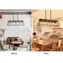 XIPUDA 5-Light Linear Pendant Light Fixture Kitchen Island Lighting Antique Industrial Metal Farmhouse Chandeliers (Walnut) XIPUDA 5-Light Linear Pendant Light Fixture Kitchen Island Lighting Antique Industrial Metal Farmhouse Chandeliers (Walnut)