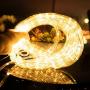 Solar Rope String Lights Outdoor 72Ft 200 Led Waterproof Solar Powered Fairy Lights with 8 Lighting Modes, Copper Wire PVC Tube Lights for Garden Wedding Christmas Party DIY Decor(Warm White, 1 Pack)