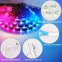 65.6FT/20M LED Strip Lights RGB LED Light Strip Music Sync RGB LED Strip,5050 SMD Color Changing LED Strip Light APP Controller + 24 Key Remote LED Lights for Bedroom Home Party