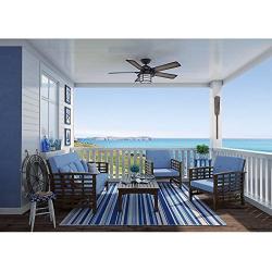 Hunter Key Biscayne Indoor / Outdoor Ceiling Fan with LED Light and Remote Control