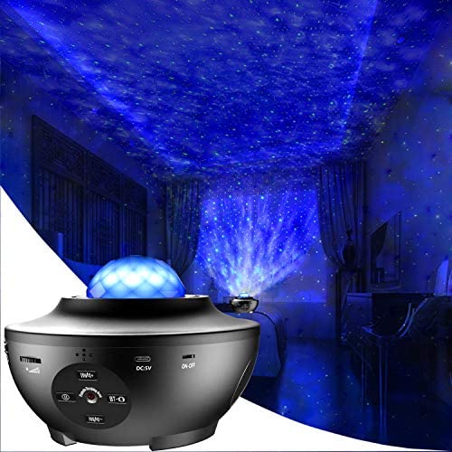 Galaxy Projector - Laser Star Projector with LED Nebula Galaxy for Room Decor, Home Theater Lighting, or Bedroom Night Light Mood Ambiance (Bluetooth Version)