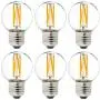Dimmable g16.5 led Bulb 40W g16 1/2 led Edison Bulb 2700K 4W e26 led Globe Bulb for Ceiling Fan,Chandelier,Vanity Light Bulb AC120V 400lm 6Pack