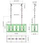 CHENGSIBAO Large Vintage Wooden Chandeliers Farmhouse 5-Light Kitchen Island Ceiling Wood Pendant Lights Fixture Ceiling Lighting Chandelier for Dining Room, Pool Table