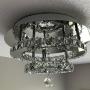 Modern K9 Crystal Raindrop Chandelier Lighting Flush Mount LED Ceiling Light Fixture Pendant Lamp for Dining Room Bathroom Bedroom Living Room (Crystal Ceiling light3)