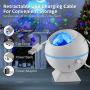 KOOVON Night Light Star Projector, 3 in 1 Galaxy Light Projector with Moon, Star, LED Moving Nebula Cloud for Kids Baby Bedroom/Game Rooms/Home Theatre, Built-in Voice Control, 120° Adjustable Angle
