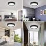 Jaycomey 24W Round Super Bright LED Flush Mounted Ceiling Light Fixtures,Surface Mounted Ceiling Light for Bathroom Balcony Garage Dining Room Kitchen,Non-Dimmable,Cool White,11.8 Inches
