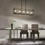 XILICON Contemporary Chandeliers Modern Dining Room Lighting Fixture Hanging Black 5 Light Kitchen Island Cage Pendant Lighting Farmhouse Flush Mount Ceiling Light with Glass Shade XILICON Contemporary Chandeliers Modern Dining Room Lighting Fixture Hanging Black 5 Light Kitchen Island Cage Pendant Lighting Farmhouse Flush Mount Ceiling Light with Glass Shade