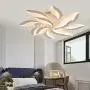 12 Heads Stepless Dimming Modern LED Ceiling Lamp Petal Chandelier with Remote Control Suitable for Bedroom, Dining Room, Living Room 1000 105MM 173W (6)