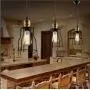 Industrial Pendant 1-Lights Pendant Lighting, Farmhouse Rustic Style Hanging Light with Matte Black Cage, Vintage Kitchen Island Pendant Light Fixture for Dining Room Bedroom Hallway Bar (1 Pack)
