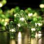 WSgift Tropical Cactus Decorative String Lights 13.85 Ft 40 Warm White LED Waterproof Battery Operated 8 Modes Cactus Lights for Holiday Parties Bedrooms Weddings Garden Decorations with Remote