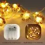 Easter LED String Lights Crab Sea Beach Theme 10ft 30 LEDs Battery Operated Copper Wire Night Light Waterproof Indoor Bedroom Children Girls Room Wall Décor Party Decorations