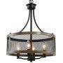 Dining Room Chandelier, Chandelier Light Fixture for Kitchen Island, 4-Light, 16” Dia