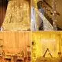 DANGZW LED Curtain Lights, 3m 3m Window String Lights with 8 Modes Remote Control, Waterproof LED Fairy Lights for Christmas Wedding Party Garden Bedroom Decoration (Warm White) DANGZW LED Curtain Lights, 3m 3m Window String Lights with 8 Modes Remote Control, Waterproof LED Fairy Lights for Christmas Wedding Party Garden Bedroom Decoration (Warm White)