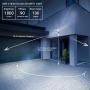 Hyperikon LED Security Light with Motion Sensor, 2 Head Dusk to Dawn, 20 Watts, UL Listed, Black