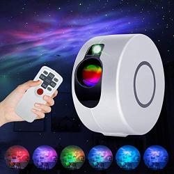 Star Projector, Galaxy Projector with LED Nebula Cloud,7 Lighting Effects Night Lamp, Aurora Starry Sky Projector Light with Remote Control for Kids Adults Bedroom Christmas Party Home Theatre