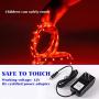 Red LED Rope Strip Lights bright led strip red led strip red only touch dimmable Marreal 16.4ft/5m 12V 300 LEDs Flexible Cuttable Non-Waterproof for Christmas Home Kitchen Indoor Party Room Decoration