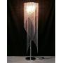 Surpars House Raindrop Crystal Floor Lamp Chrome Finish