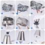 Modern Mini Hanging Pendant Light Brushed Nickel Kitchen Island Light Adjustable 1-Light Lighting Fixture Slope Ceiling Available 5.9 Metal Shade for Dining Room,Hallway,Bar,Christmas Gift,1 Pack