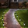 Solpex 16 Pack Solar Lights Outdoor Pathway ,Solar Walkway Lights Outdoor,Garden Led Lights for Landscape/ Patio/Lawn/Yard/Driveway-Cold White (Stainless Steel)