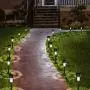 Solpex 16 Pack Solar Lights Outdoor Pathway ,Solar Walkway Lights Outdoor,Garden Led Lights for Landscape/ Patio/Lawn/Yard/Driveway-Cold White (Stainless Steel)