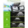 TonyEst Solar Lights Outdoor, Wide Angle 132 LED Solar Motion Sensor Lights Adjustable Waterproof Outdoor Security Lighting 6500K Solar Wall Light with 3 Modes, Bright Light for Yard Garage (2 Pack)