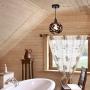 Industrial Pendant Light Fixtures Orb Chandelier 1 Light Bronze Chandeliers for Dining Room