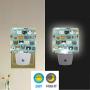 Vdsrup Cute Cats Night Light Set of 2 Kitten Kitty Plug-in LED Nightlights Auto Dusk-to-Dawn Sensor Lamp for Bedroom Bathroom Kitchen Hallway Stairs
