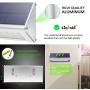 Solar Motion Sensor Lights Outdoor 46 LEDs 1100lm 4500mAh Aluminum Alloy IP65 Waterproof Led Security Outdoor Lights for House Garden, Driveway, Yard, Deck, Fence Post-Warm White